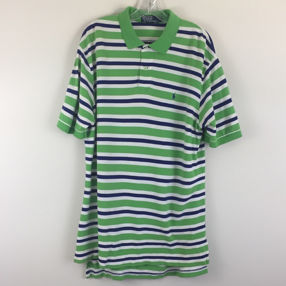 Polo Ralph Lauren Striped Polo Size XL EUC